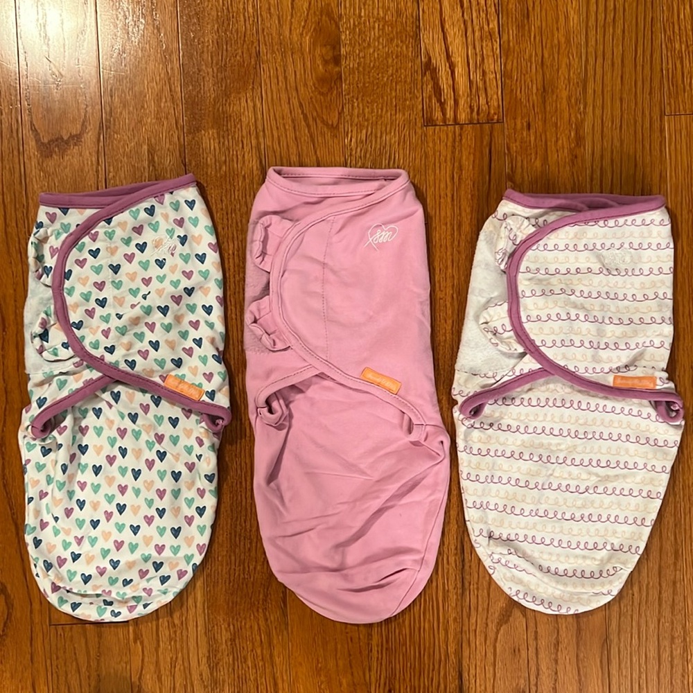 Swaddle Me Baby Sleep Wraps Small Medium 3 Pieces